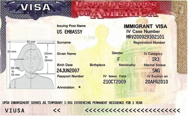 tourist visa type for us